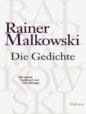cover image of Die Gedichte